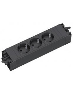 BACHMANN Модул STEP BASE с 3х Шуко, цвят Черен, - B906.18818 - Цена | LEDs4economy