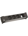 BACHMANN Модул за POWER FRAME 4M с 3х Шуко и 1х празен модул, цвят Черен, - B916.006 - Цена | LEDs4economy