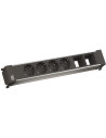 BACHMANN Модул за POWER FRAME 6M с 4х Шуко и 2х празни модула, цвят Черен, - B916.030 - Цена | LEDs4economy