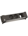 BACHMANN Модул за POWER FRAME 3M с 2х Шуко и 1х празен модул, цвят Черен, - B916.000 - Цена | LEDs4economy
