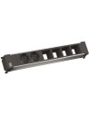BACHMANN Модул за POWER FRAME 6M с 2х Шуко и 4х празни модула, цвят Черен, - B916.025 - Цена | LEDs4economy