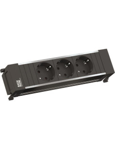 BACHMANN Модул за POWER FRAME 3M с 3х Шуко, с кабел 2м, цвят Черен, - B916.1192 - Цена | LEDs4economy