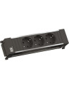 BACHMANN Модул за POWER FRAME 3M с 3х Шуко, с кабел 2м, цвят Черен, - B916.1192 - Цена | LEDs4economy