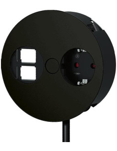 BACHMANN Модул TWIST с 1х Шуко и 1x празен модул, цвят Черен, - B931.133 - Цена | LEDs4economy