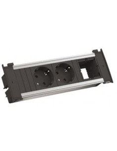 BACHMANN Модул за KAPSA S с 2х Шуко и 1х празен модул, цвят Черен, - B927.052 - Цена | LEDs4economy