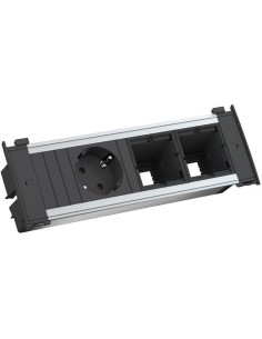 BACHMANN Модул за KAPSA S с 1х Шуко и 2х празни модула, цвят Черен, - B927.062 - Цена | LEDs4economy