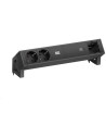 BACHMANN Модул DESK 2 с 2х Шуко, USB тип C Power Delivery 60W и 1 празен модул, цвят Черен, - B902.967 - Цена | LEDs4economy