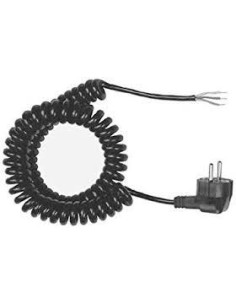 BACHMANN Кабел тип спирала с щепсел 0,5м/2м черен 3x1.5мм2 - BM0010702 - Цена | LEDs4economy