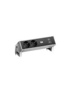 BACHMANN Модул DESK 2 с 2х Шуко и USB тип C Power Delivery 60W, цвят Черен, - B902.964 - Цена | LEDs4economy
