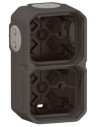 Legrand Кутия ДВОЙНА с 4х гумени мембрани за открит монтаж цвят Антрацит IP55 Plexo New - 069602L - Цена | LEDs4economy