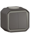 Legrand Сериен ключ/бутон моноблок за открит монтаж цвят Антрацит IP55 Plexo New - 069775L - Цена | LEDs4economy