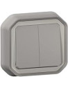 Legrand Сериен ключ/бутон моноблок за скрит монтаж цвят Сив IP55 Plexo New - 069815L - Цена | LEDs4economy