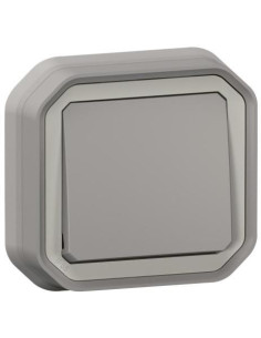 Legrand Девиаторен ключ моноблок за скрит монтаж със скоби цвят Сив IP55 Plexo New - 069812L - Цена | LEDs4economy
