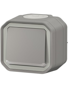 Legrand Бутон с подсветка моноблок за открит монтаж цвят Сив IP55 Plexo New - 069722L - Цена | LEDs4economy