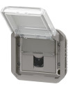 Legrand Розетка RJ45 cat.6 FTP механизъм цвят Сив IP55 Plexo New - 069569L - Цена | LEDs4economy