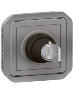 Legrand Превключвател I-0 с ключ механизъм цвят Сив IP55 Plexo New - 069534L - Цена | LEDs4economy