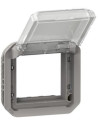 Legrand Адаптер за Mosaic 45x45мм с прозрачен капак механизъм цвят Сив IP55 Plexo New - 069580L - Цена | LEDs4economy