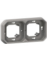 Legrand Рамка ДВОЙНА за скрит монтаж цвят Сив IP55 Plexo New - 069683L - Цена | LEDs4economy