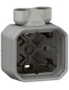 Legrand Кутия с 2х щуцер M20 за открит монтаж цвят Сив IP55 Plexo New - 069846L - Цена | LEDs4economy