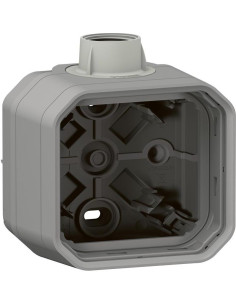 Legrand Кутия с 1х щуцер M20 за открит монтаж цвят Сив IP55 Plexo New - 069656L - Цена | LEDs4economy
