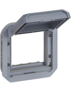Legrand Адаптер за Mosaic 45x45мм с плътен капак механизъм цвят Сив IP55 Plexo New - 069584L - Цена | LEDs4economy