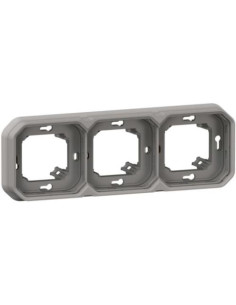 Legrand Рамка ТРОЙНА за скрит монтаж цвят Сив IP55 Plexo New - 069687L - Цена | LEDs4economy