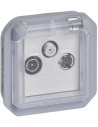 Legrand Розетка TV+R+SAT механизъм цвят Сив IP55 Plexo New - 069558L - Цена | LEDs4economy