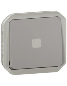 Legrand Бутон с времезадръжка и подсветка механизъм цвят Сив IP55 Plexo New - 069504L - Цена | LEDs4economy