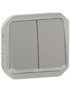 Legrand Сериен ключ/бутон с подсветка механизъм цвят Сив IP55 Plexo New - 069526L - Цена | LEDs4economy