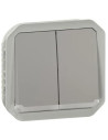 Legrand Сериен ключ/бутон с подсветка механизъм цвят Сив IP55 Plexo New - 069526L - Цена | LEDs4economy