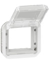 Legrand Адаптер за Mosaic 45x45мм с прозрачен капак механизъм цвят Бял IP55 Plexo New - 069695L - Цена | LEDs4economy
