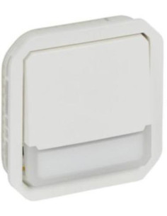 Legrand Бутон NO/NC с подсветка 12V и етикет механизъм цвят Бял IP55 Plexo New - 069634L - Цена | LEDs4economy