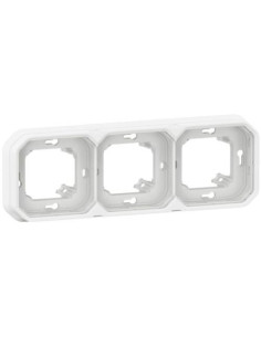 Legrand Рамка ТРОЙНА за скрит монтаж цвят Бял IP55 Plexo New - 069698L - Цена | LEDs4economy