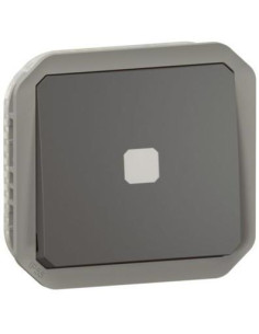 Legrand Бутон с времезадръжка и подсветка механизъм цвят Антрацит IP55 Plexo New - 069804L - Цена | LEDs4economy