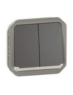 Legrand Сериен ключ/бутон с подсветка механизъм цвят Антрацит IP55 Plexo New - 069806L - Цена | LEDs4economy