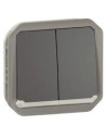 Legrand Сериен ключ/бутон с подсветка механизъм цвят Антрацит IP55 Plexo New - 069806L - Цена | LEDs4economy