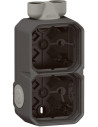 Legrand Кутия ДВОЙНА с 2х щуцер M20 за открит монтаж цвят Антрацит IP55 Plexo New - 069610L - Цена | LEDs4economy