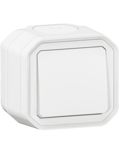 Legrand Девиаторен ключ моноблок за открит монтаж цвят Бял IP55 Plexo New - 069751L - Цена | LEDs4economy