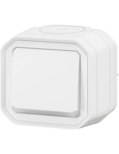 Legrand Бутон с подсветка моноблок за открит монтаж цвят Бял IP55 Plexo New - 069762L - Цена | LEDs4economy