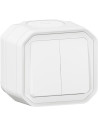 Legrand Сериен ключ/бутон моноблок за открит монтаж цвят Бял IP55 Plexo New - 069755L - Цена | LEDs4economy