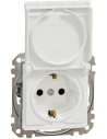 SE Контакт шуко с детска защита винт и капак цвят Бял Sedna - SDD111023 - Цена | LEDs4economy