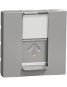 SE Розетка RJ45 UTP cat.6 S-One 2 мод. цвят Алуминий Unica - NU341530 - Цена | LEDs4economy