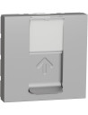 SE Розетка RJ45 STP cat.6A S-One 2 мод. цвят Алуминий Unica - NU344930 - Цена | LEDs4economy