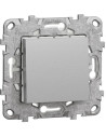 SE Девиаторен ключ IP44 с носеща рамка 2 мод. цвят Алуминий Unica - NU528230 - Цена | LEDs4economy
