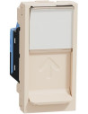 SE Розетка RJ45 UTP cat.6 S-One 1 мод. цвят Крем Unica - NU341444 - Цена | LEDs4economy
