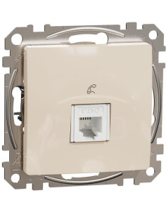 SE Розетка телефонна RJ11 цвят Крем Sedna - SDD112491 - Цена | LEDs4economy