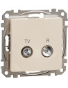 SE Розетка TV+FM цвят Крем Sedna - SDD112471R - Цена | LEDs4economy