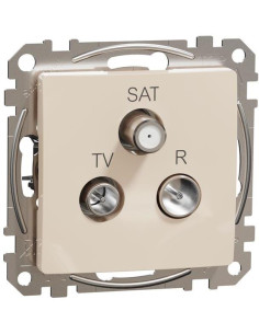 SE Розетка TV+FM+SAT цвят Крем Sedna - SDD112481 - Цена | LEDs4economy
