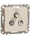 SE Розетка TV+FM+SAT цвят Крем Sedna - SDD112481 - Цена | LEDs4economy