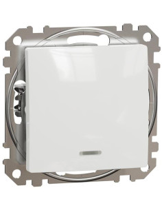 SE Еднополюсен ключ с подсветка цвят Бял Sedna - SDD111101L - Цена | LEDs4economy